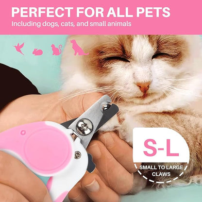 Pet Nail Clippers, Dog Nail Trimmers with Safety Guard to Avoid Excessive Cutting Nails, Dog Grooming Clippers has a Variety of Colors Suitable for Dogs, Cats and Other Petsï¼_inkï¼