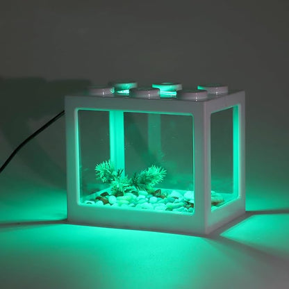 Mini Aquarium Lamp, USB Aquarium Light, LED Desktop Fish Tank Light, Small Decoration Aquarium Light, Aquarium Accessories, Green Light