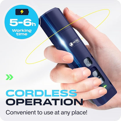 Dog Nail Grinder Quiet Dog Nail File Pet Toenail Grinder for Dogs Quiet Cat Electric Drill Trimmer for Large Dogs Small Medium Pet Electric Trimmer Drill for Dogs with Guard (Blue)