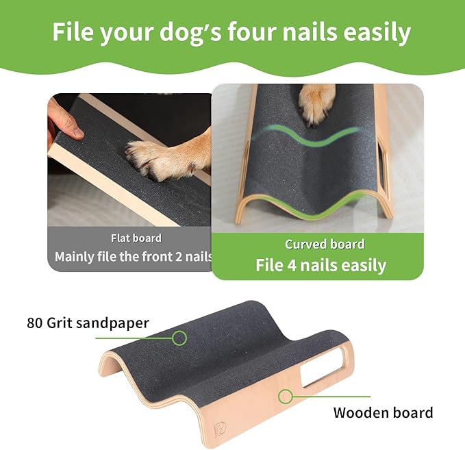 M-Shaped Dog Scratch Pad for Nails, Dog Nail File Toy for Dog Nail Maintenance, Shortened Dog_ Side Nails Easily (M)