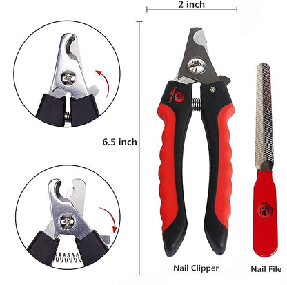 10-in-1 Professional Grooming Kit | Complete Supplies for Dogs & Cats | Slicker, Deshedding & Long-Haired Pet Brush Set