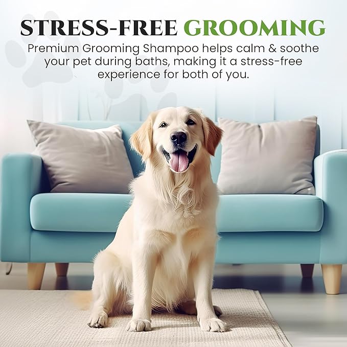 605Products - Fresh Apple Dog Shampoo for Itchy and Sensitive Skin, Puppy Shampoo and Odor Eliminator for Smelly Dogs and Puppies, Natural Pet Shampoo and Deodorizer - Dog Bath Supplies (Fresh Apple)