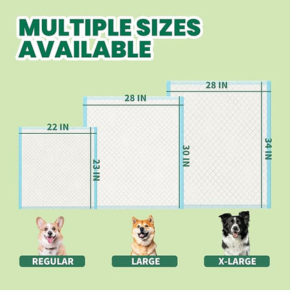 IMMCUTE Heavy Duty Puppy Pee Pads 22"x23"-100 Count | Dog Pee Training Pads Super Absorbent & Leak-Proof | Disposable Pet Piddle and Potty Pads for Puppies | Dogs | Doggie| Cats | Rabbits