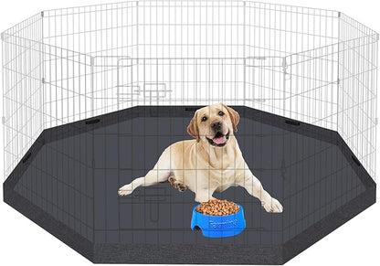 Dog Pen Pet Playpen Dog Fence Bottom Pad Indoor Foldable Metal Wire Exercise Puppy Play Yard Pet Enclosure Pad Outdoor (Only Bottom Pad, Playpen Not Included)