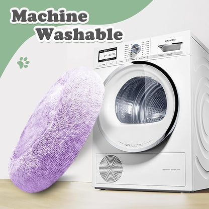 JOLLYVOGUE Dog Beds, Calming Small Dog Bed, Anti-Anxiety Dog Bed for Small Dogs, Fluffy Donut Dog Bed, Cozy Dog Cat Cushion Bed for Small Medium Dogs and Cats (20")