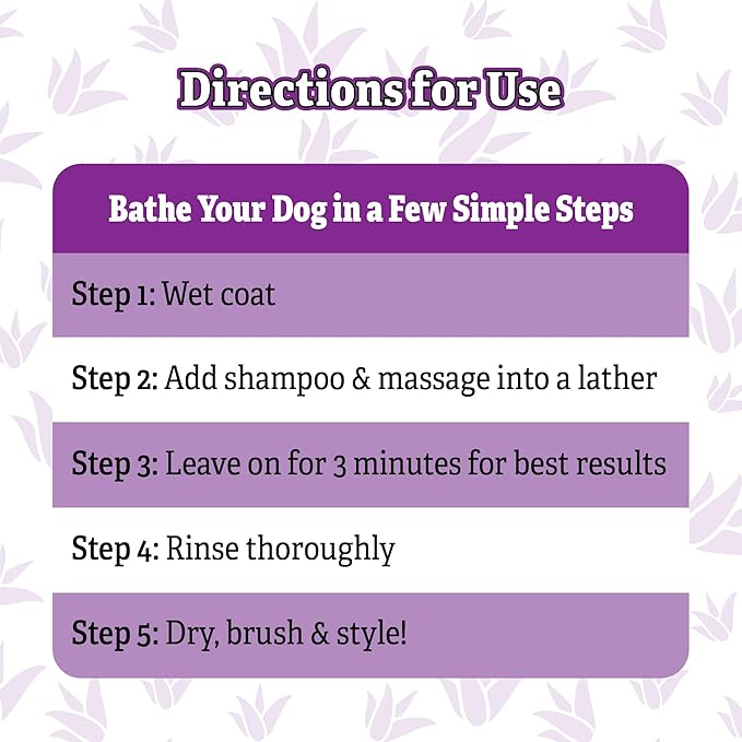 Espree Calming Lavender & Chamomile Shampoo & Conditioner, Soothes & Relaxes with Lavender, Moisturizes with Aloe Vera, Anti-Inflammatory Chamomile, Dry & Sensitive Skin, Gentle Pet Grooming, 20oz