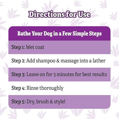 Espree Calming Lavender & Chamomile Shampoo & Conditioner, Soothes & Relaxes with Lavender, Moisturizes with Aloe Vera, Anti-Inflammatory Chamomile, Dry & Sensitive Skin, Gentle Pet Grooming, 20oz