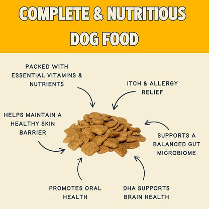Jiminy's Good Grub Dry Dog Food, Hypoallergenic, Healthy Skin and Coat, Improved Oral Health, Made in USA, 24lb Bag (Pack of 1)