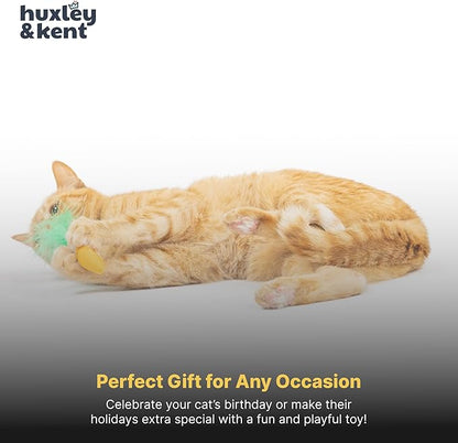 Huxley & Kent Plush Cat Toy - Interactive Catnip Toy for Cats & Kittens - Soft with Crinkle & Catnip - Fun Indoor Play - Sneez-It