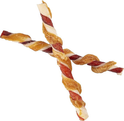 Good'n'Fun Good _ Fun Triple Flavor Twists 8 Count, Gourmet Dog Treats