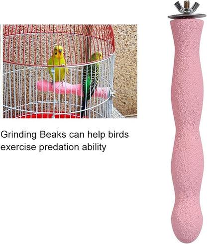 Bird Perch, Parrot Perches for Cage, Bird Buddy Grinding Bar Extender for Parakeet African Grey Cockatoo Budgies Cockatiel
