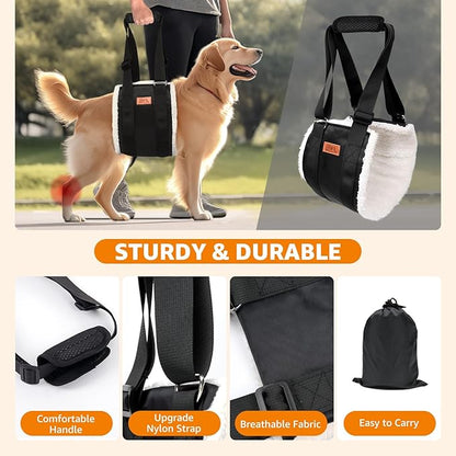 Adjustable Dog Lift Harness Dog Sling for Large Dogs Hind Leg Support Soft Lift Support and Rehab Harness for Weak Rear Legs, Helps Senior, Injured, Disabled and After ACL Surgery Dogs Large