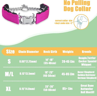 Adjustable Basic Collar with Quick Release Buckle for Small Medium Large Dogs