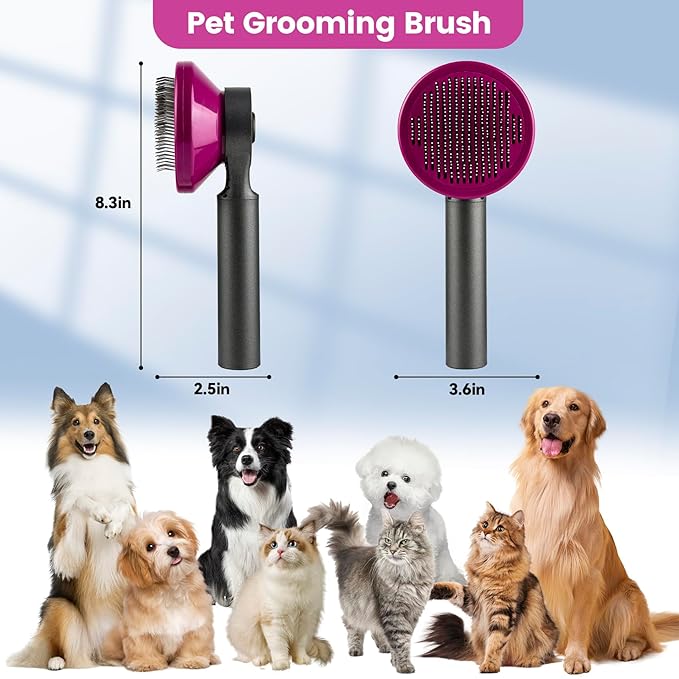 Dog Brush for Shedding, Small Deshedding Dog Brush, Dog Shedding Brush Dog Bath Brush Supplies for Removing Loose Hair.