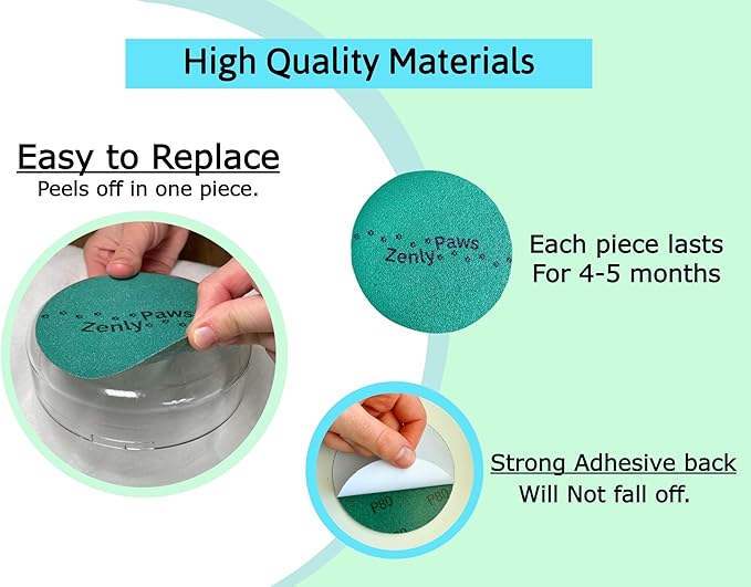 Dog Nail File & Scratch Pad Replacement - Refillable Discs & Board for Nail Care