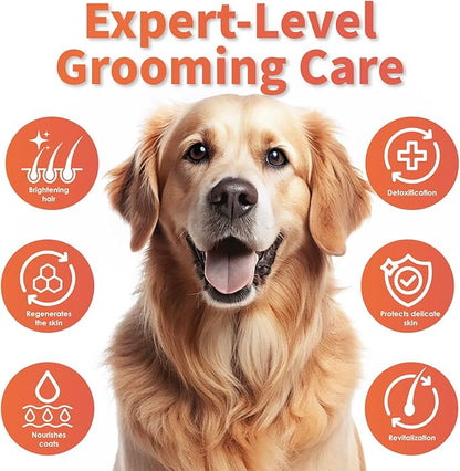 Arf Arf Oatmeal Dog Shampoo & Conditioner Bundle – Anti-Itch, Allergy Relief & Moisturizing Honey Formula | Ideal for Sensitive Skin, Boosts Coat Shine (2 x 16oz)