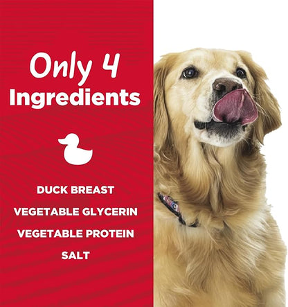 Duck Jerky Tender Dog Treats, High Protein, Low Fat, No Artificial Colors, 3 oz