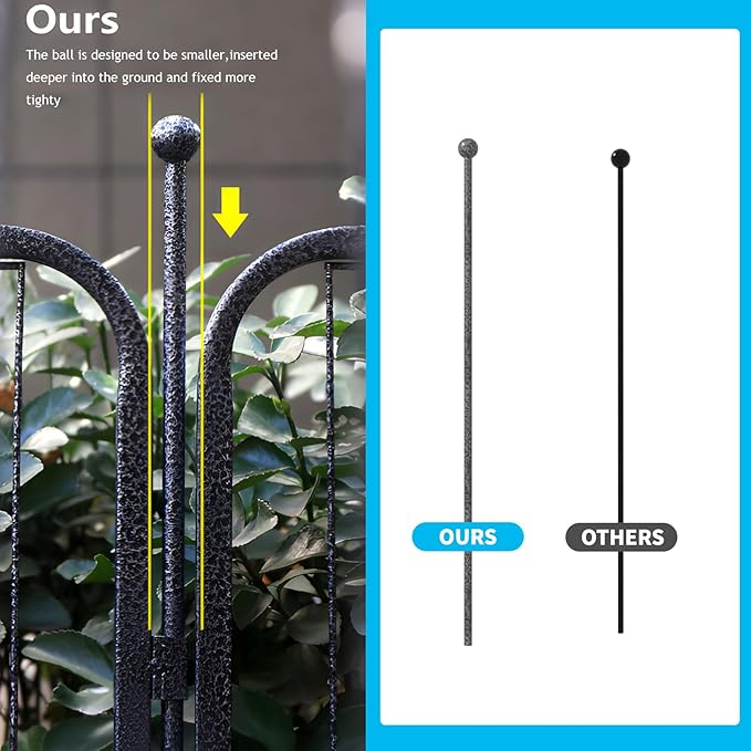 Dog Playpen Stakes - Dog Pens Accessories, for Indoor Outdoor RV Puppy Large Medium Puppy Dog Playpen (Silver Black, 28 inch)