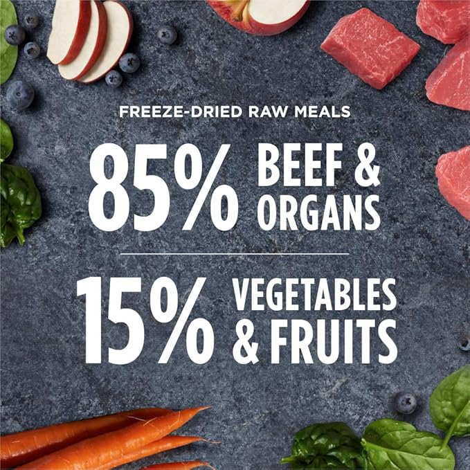 Instinct Freeze Dried Raw Meals Grain Free Dog Food, Dog Food Dry, Freeze Dried Dog Food, Raw Dog Food, Beef Recipe, 9.5 oz