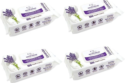 Best Pet Supplies Pet Wipes for Dogs - Dog Wipes Cleaning Deodorizing, for Coats, Ears, Paws - Calming Lavender, 400 Count