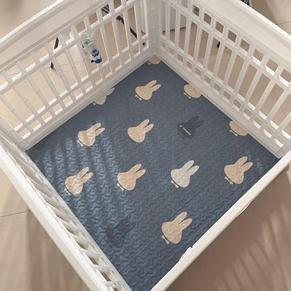 Dog Playpen Mat Crate Mat Puppy Pads,Lovely Dog Crate Pad, [PLAYPEN NOT Included !!!] Anti-Slip Bottom,Waterproof Reusable Washable Whelping Playpen Crate Reusable Pet Training Pads Pet Mattress