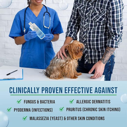 Command Medicated Dog Shampoo for Itchy Skin, Anti-Itch Relief for Allergies and Dry Skin, Healing Soothing Pet Care Formula (4 oz)