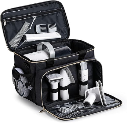 Dog Grooming Vacuum Bag, Pet Grooming Kit Bag Perfect for Dog Hair Vacuum & Grooming Tool Kit Accessories- Black