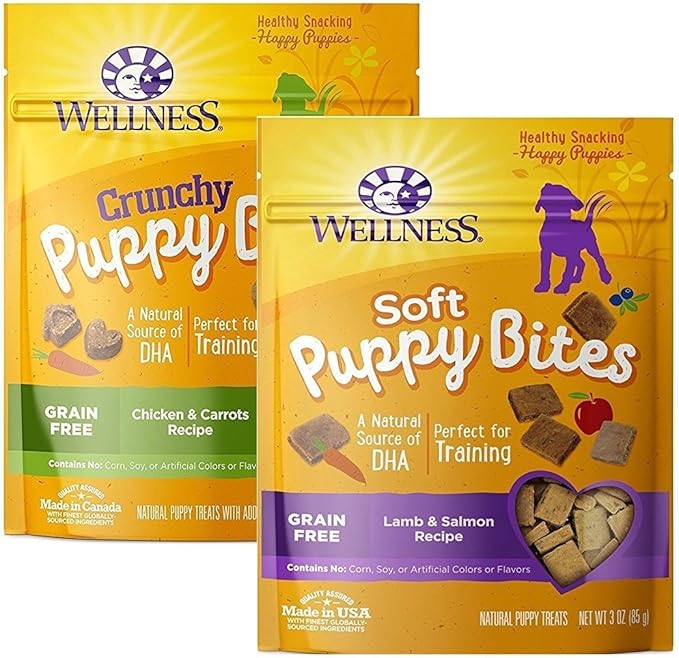 Wellness Puppy Bites Natural Grain Free Puppy Training Treats  (Variety)
