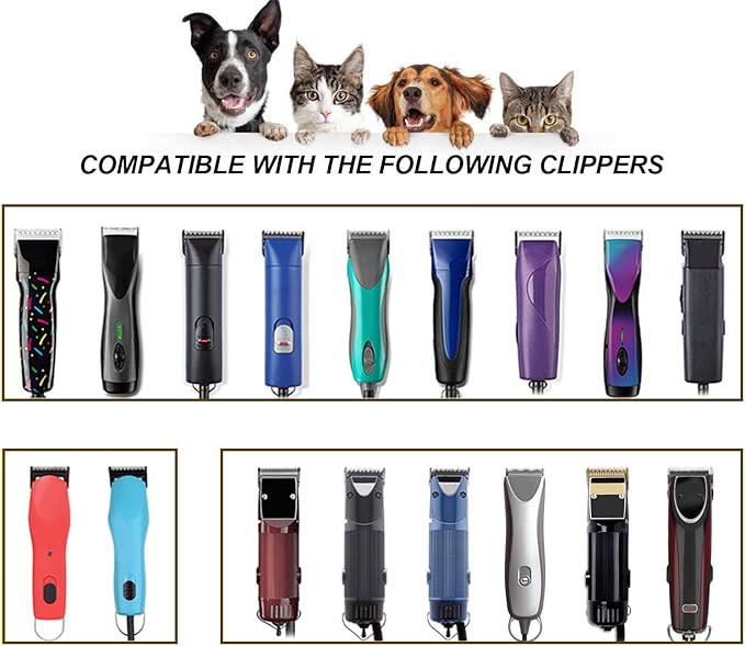 3 Pack 10W Wide Blades for Dog Grooming,Compatible with Andis,Oster A5,Wahl km10 Clippers,Cutting Length 1/16"