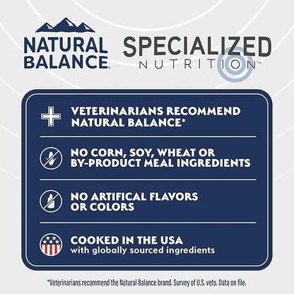 Natural Balance Specialized Nutrition Dry Dog Food with Lamb and Oatmeal for Dogs, Digestive & Immune Health Food, Natural Ingredients with Added Vitamins & Minerals - 3.5 lbs