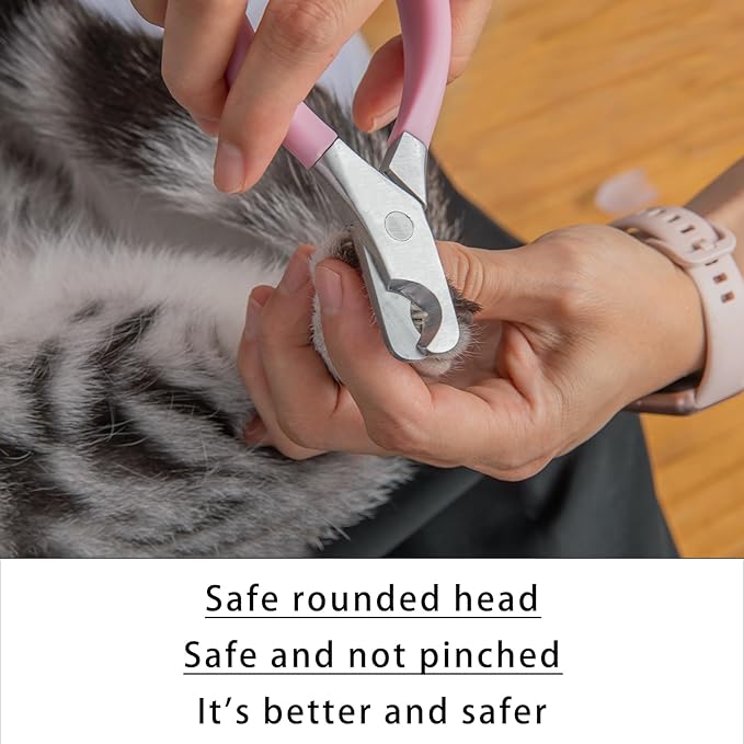 Dog Nail Clippers for Large Medium Small Breed, Heavy Duty Dog and Cat Nail Trimmers for Thick Toenail, Easy to Use Ergonomic Non-Slip Handle Sharp Grooming Cutter with Nail File