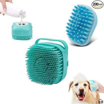 Pet Shampoo Brush, Long Hair, cat Shampoo Brush, Bath Dog Shampoo Brush, Dog Brush, cat Brush