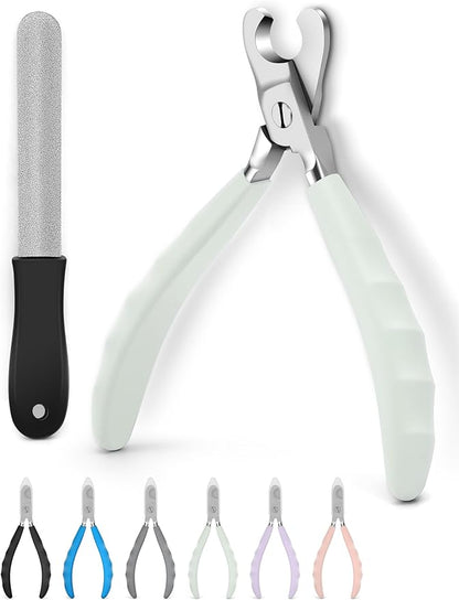 Heavy Duty Dog Nail Clippers -_uts Thick Nails Like Butter__pgraded Large Opening Professional Toenail Trimmer Razor Sharp Blade for Medium to Giant Breed (Green)