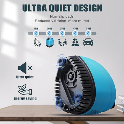 LYPHARD AQUARIUMS 85W Submersible Water Pump, 872GPH High Lift 10.8ft Aquarium Pumps for Fish Tank, Pond, Fountain, Hydroponics, Waterfall