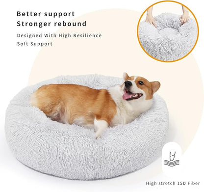 Calming Bed for Dogs 30 Inches Dog Beds for Medium Dogs Washable Anti-Anxiety Dog Beds for Medium Dogs