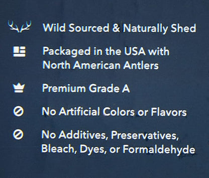 Amazon Brand  Wag Split Elk Antler, Naturally Shed, Small (Best for Dogs under 15 lbs)