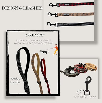 Dog Harness and Leash Set, No Pull Adjustable Soft Padded Vest, No Choke (Small, White Stripe)