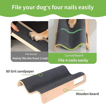 M-Shaped Dog Scratch Pad for Nails, Dog Nail File Toy for Dog Nail Maintenance, Shortened Dog_ Side Nails Easily (L)