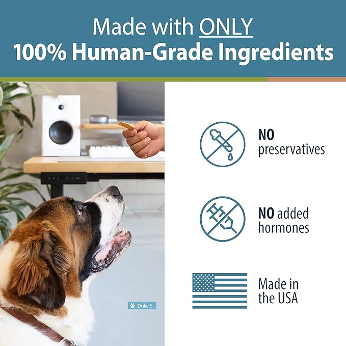 JustFoodForDogs Limited-Ingredient Healthy Dog Treats, Salmon Bark, Made in The USA, 5 oz