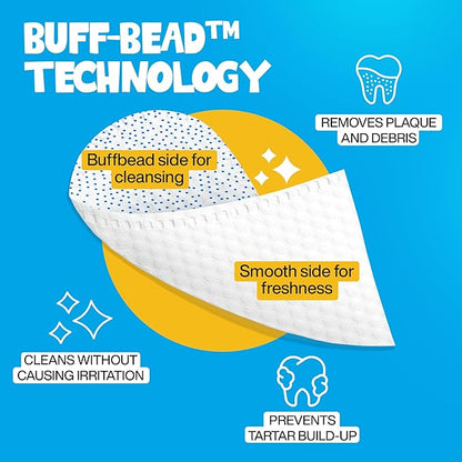 Teeth Cleaning Wipes 60 Packs - Dental Wipes to Reduce Plaque & Tartar for Dogs & Cats - Mint Pet Dental Wipes for Oral Freshness - Dog Tooth Brushing Kit Dental Wipes