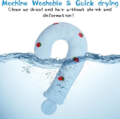 Mity rain Dog Pillow, Question Mark Dog Calming Pillow for Spin, Ultra Soft High Density Dog Neck Pillow for Joint Relief Sleeping Improve, Pet Calming Pillow Toy for Small/Medium/Large Dogs (Large)