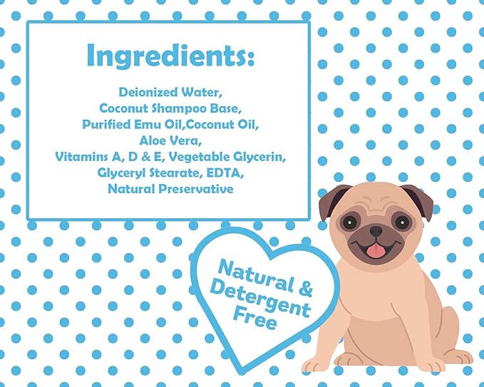 Natural Hypoallergenic Unscented Dog Shampoo Refill with Pump,1 Gallon