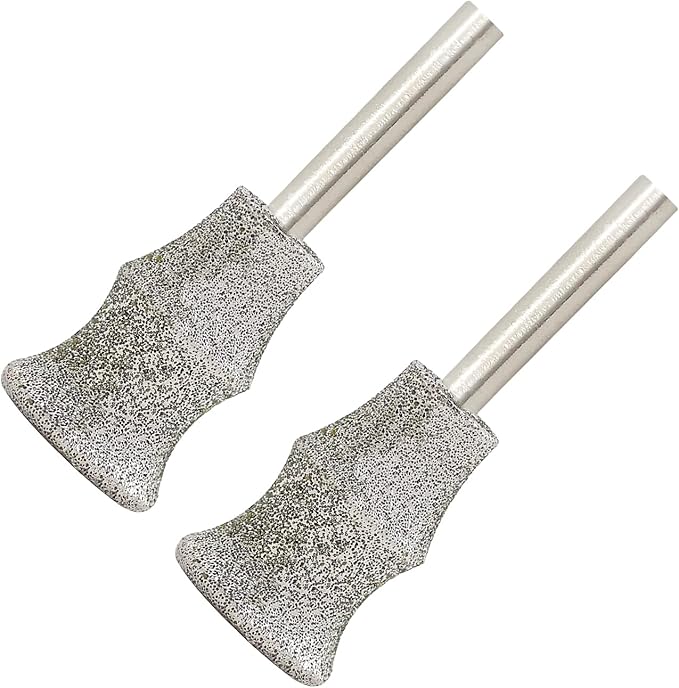 Dog Nail Grinder Bits - 2pcs 1/8" Animal Diamond Rotary Bit for Dogs and Cats, Pet Nail Grinder Wheel for Home Grooming Tools and Animal Nail Care
