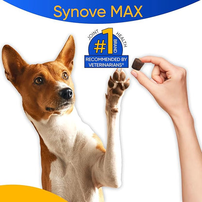 Synove Max Soft Chews for Dogs (240 Count) Beef Flavor, Joint Supplement, Glucosamine, Turmeric, Boswelllia serrata, Creatine Naturally Derived Ingredients better than synovi g4 soft chew