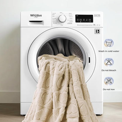 Luciphia Small Dog Blanket Washable Pet Bed Cover Soft Fluffy Puppy Blanket with Premium Fleece Cozy Calming Cat Blankets for Indoor Cats Beige 57x40 inch