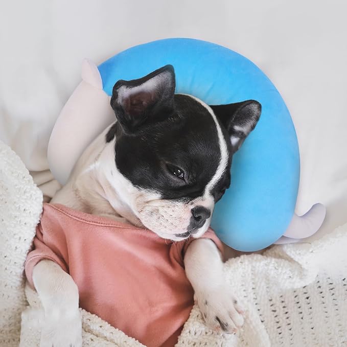 Dog Pillow,Pet Cat Pillow,Dog Pillows for Small Dogs,Dog Neck Pillow,Soft Kitten Pillow,Machine Washable Dog U-Shaped Pillow,Joint Relief Sleeping Improve for Pets, Purple,M