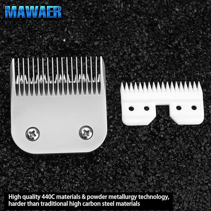 9.5mm Pet Clipper Replacement Blade for A5 Style Detachable Pet Clipper with Ceramic Blades + 440C Stainless Steel fit Most Andis, Oster, Wahl A5 Clippers (3/8 Inch-9.5mm)