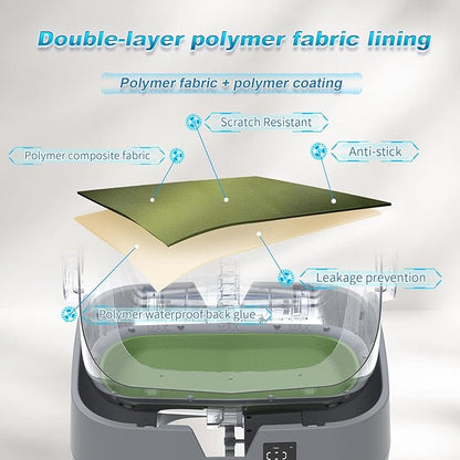 Automatic Cat Litter Box Self Cleaning - APP Control - Weight Monitoring - Ultra-Quiet, Medium Cats and Kittens Litter Box, Safe Anti-Pinch【Assembly Required】- Grey