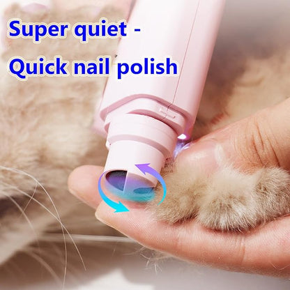 Dog Nail Grinder & Nail Clippers 2-in-1 Upgrade, Professional Electric Rechargeable Pet Nail Trimmer Painless Claw Grooming and Smooth, for Small, Medium, Large Dogs & Cats (Green, Electric)