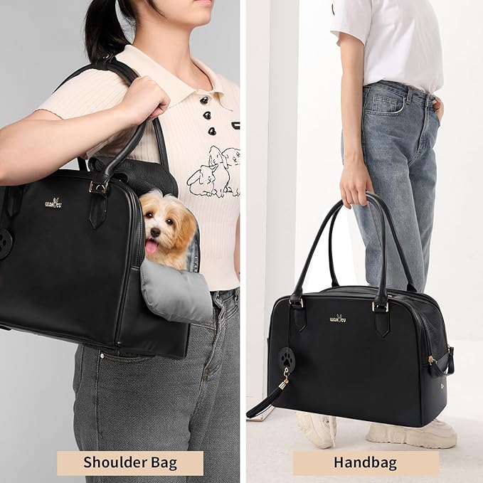 Dog Carriers for Small Dogs, Cat Carrier Pet Carrier Airline Approved Cat Dog Handbag Dog Carrier Purses Dog Handbag (14.9x8.07x10.83 Inches)